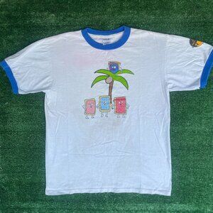 Vintage Y2K Pop Tarts Shirt Food Promo Humor Ringer Tee